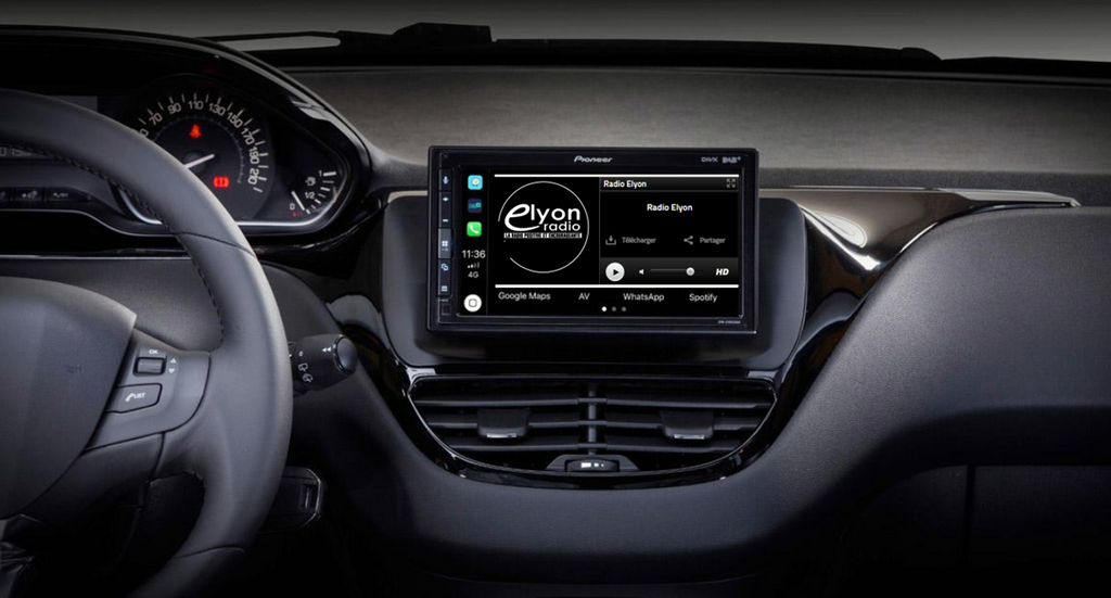 Fond d'écran android auto Radio Elyon 1300x699